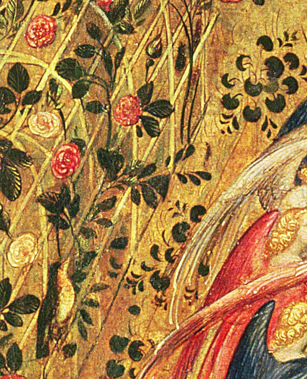 Madona s růžovým keřem (detail 222453) od Stefano di Giovanni da Verona