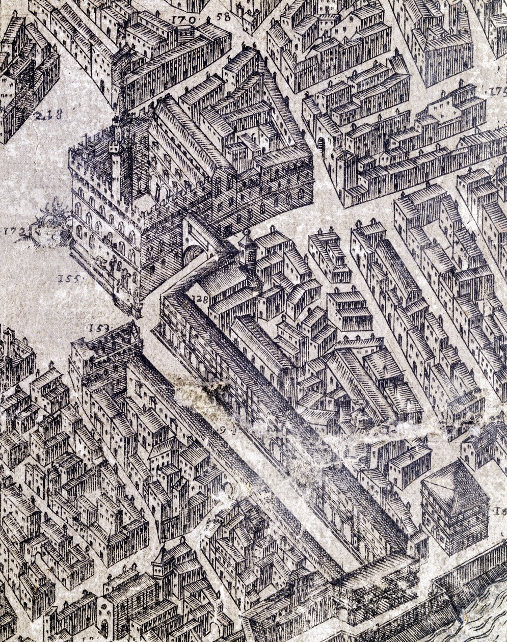 Mapa Florencie od Stefano Buonsignori