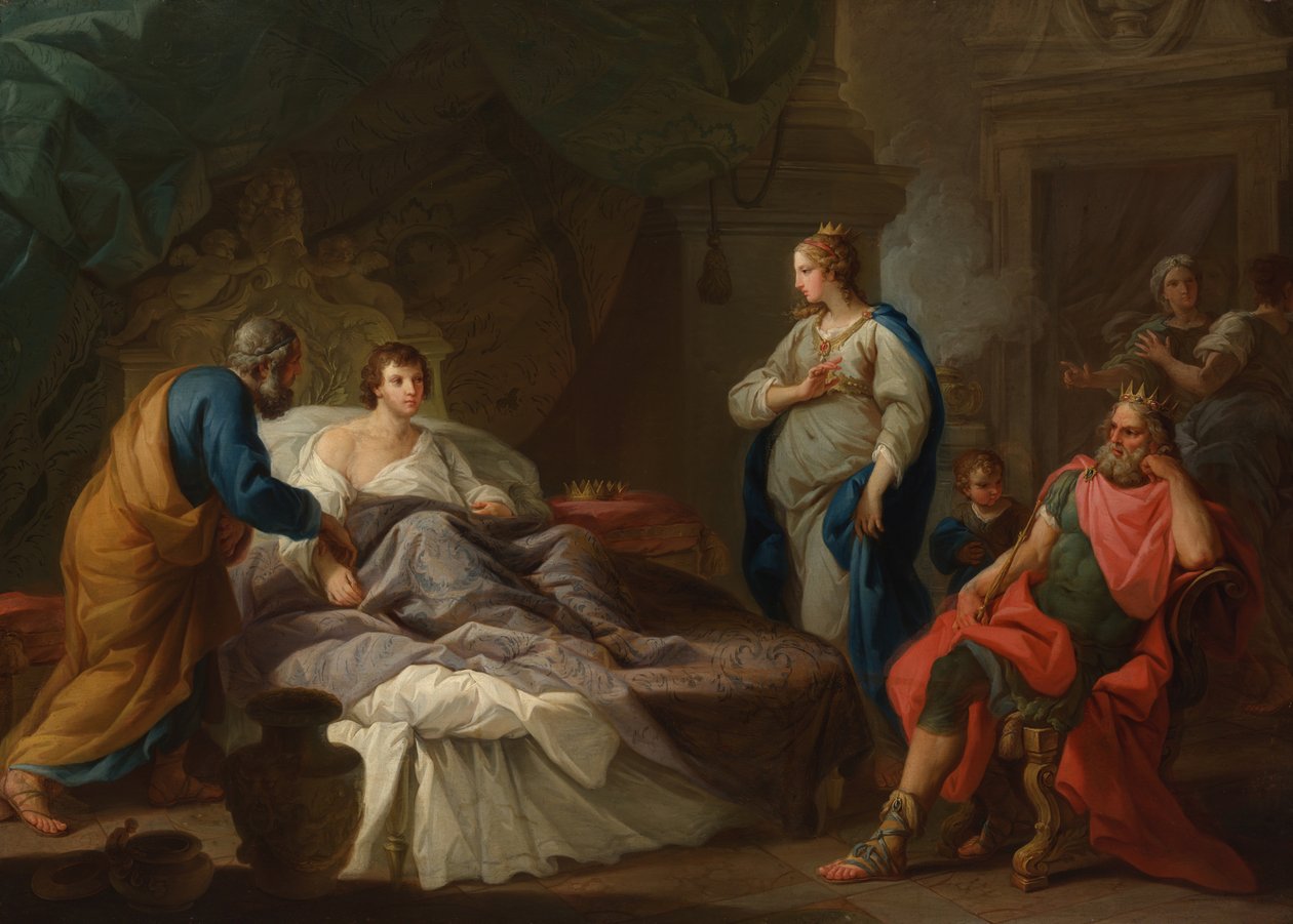 Antiochus touží po Stratonicích, c. 1740. od Stefano Pozzi