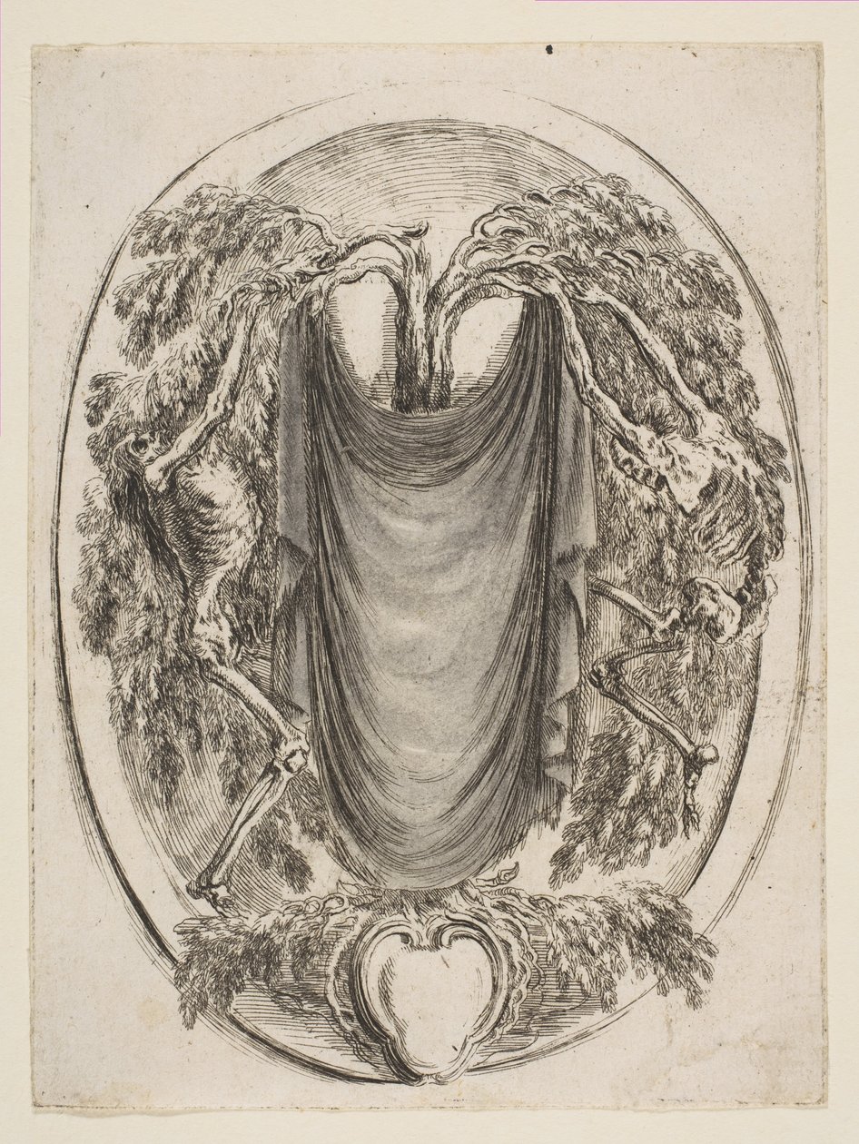 Kartuše s kostrami, 1647. od Stefano della Bella