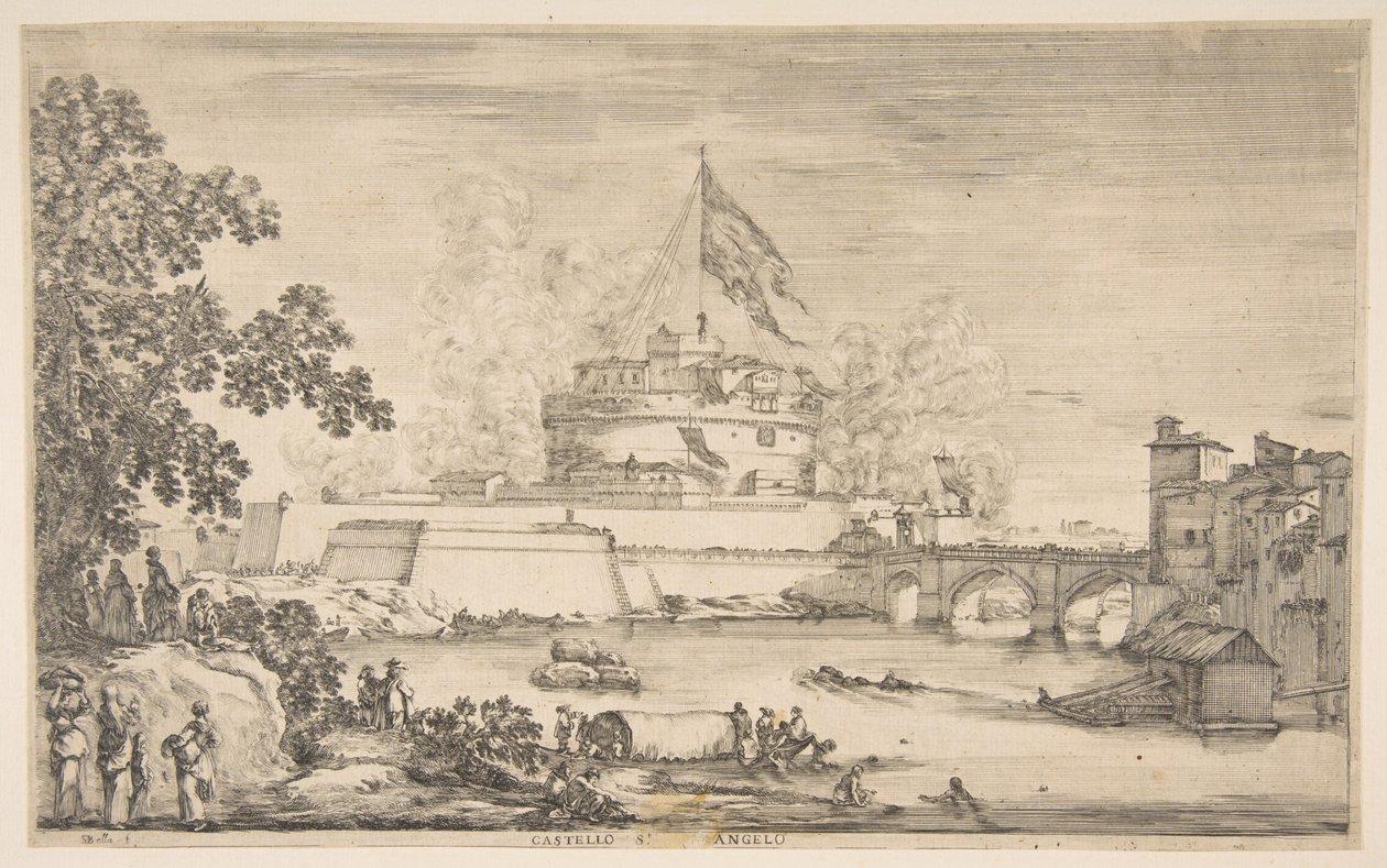 Castel Sant Angelo, ca. 1634. od Stefano della Bella