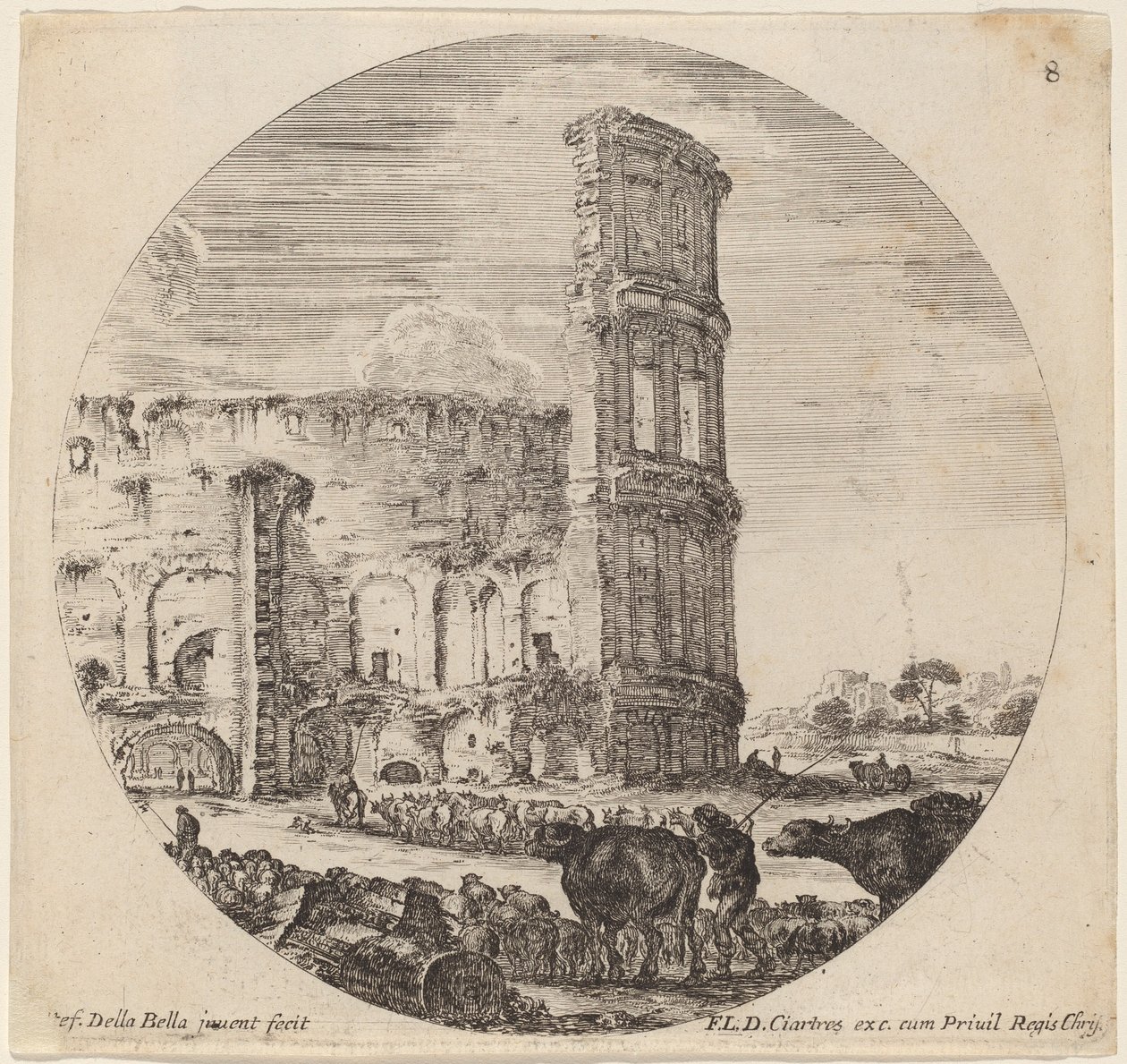Koloseum, 1646. od Stefano della Bella
