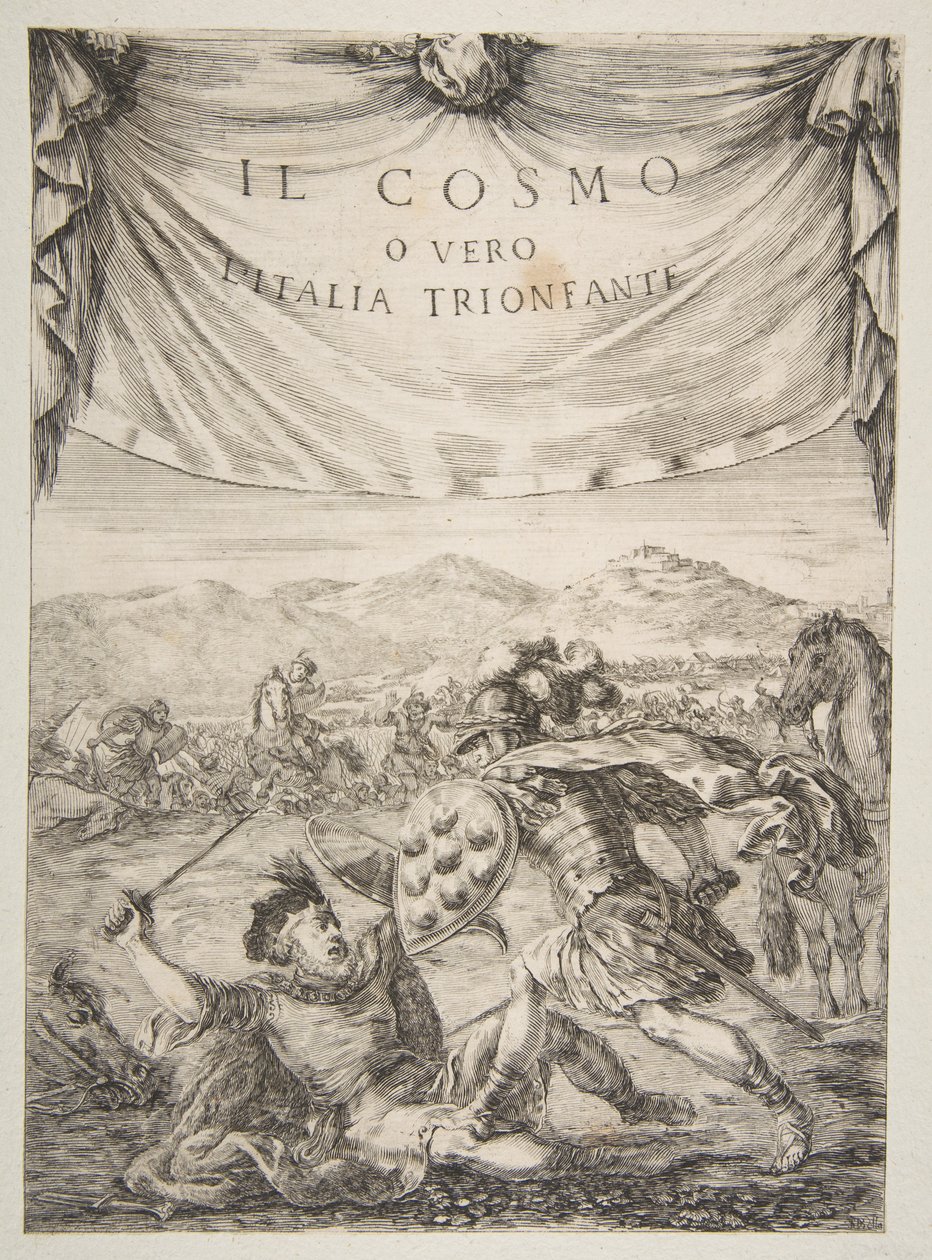Frontispis pro Il Cosmo, 1650. od Stefano della Bella