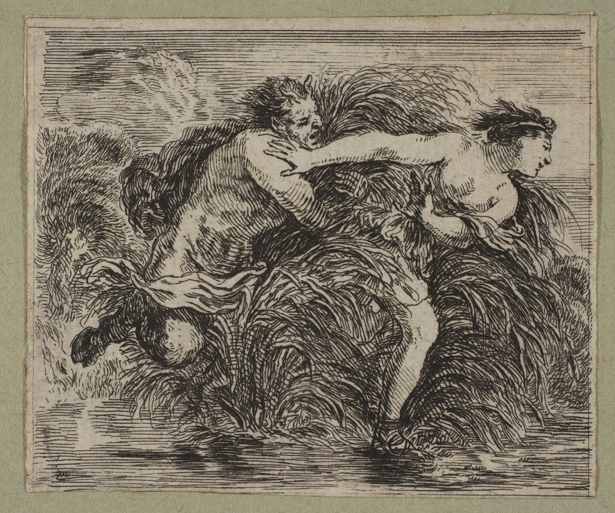 Pan a Syrinx, 1644 od Stefano della Bella