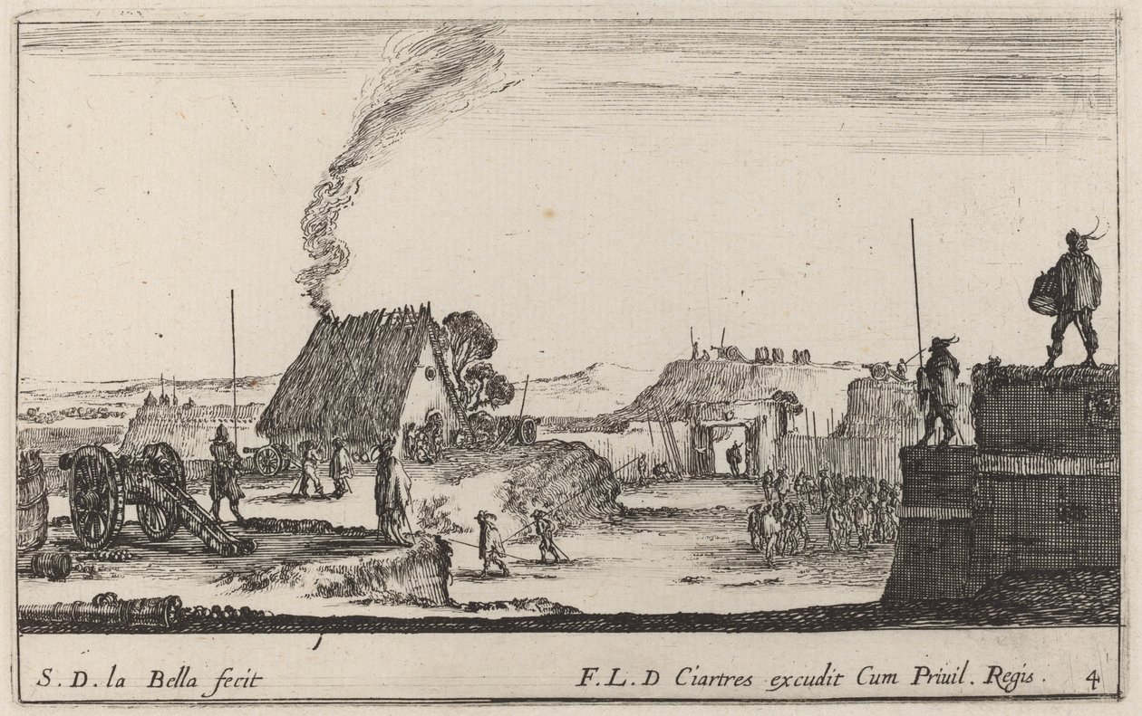 Voják hrající na buben, c. 1641. od Stefano della Bella