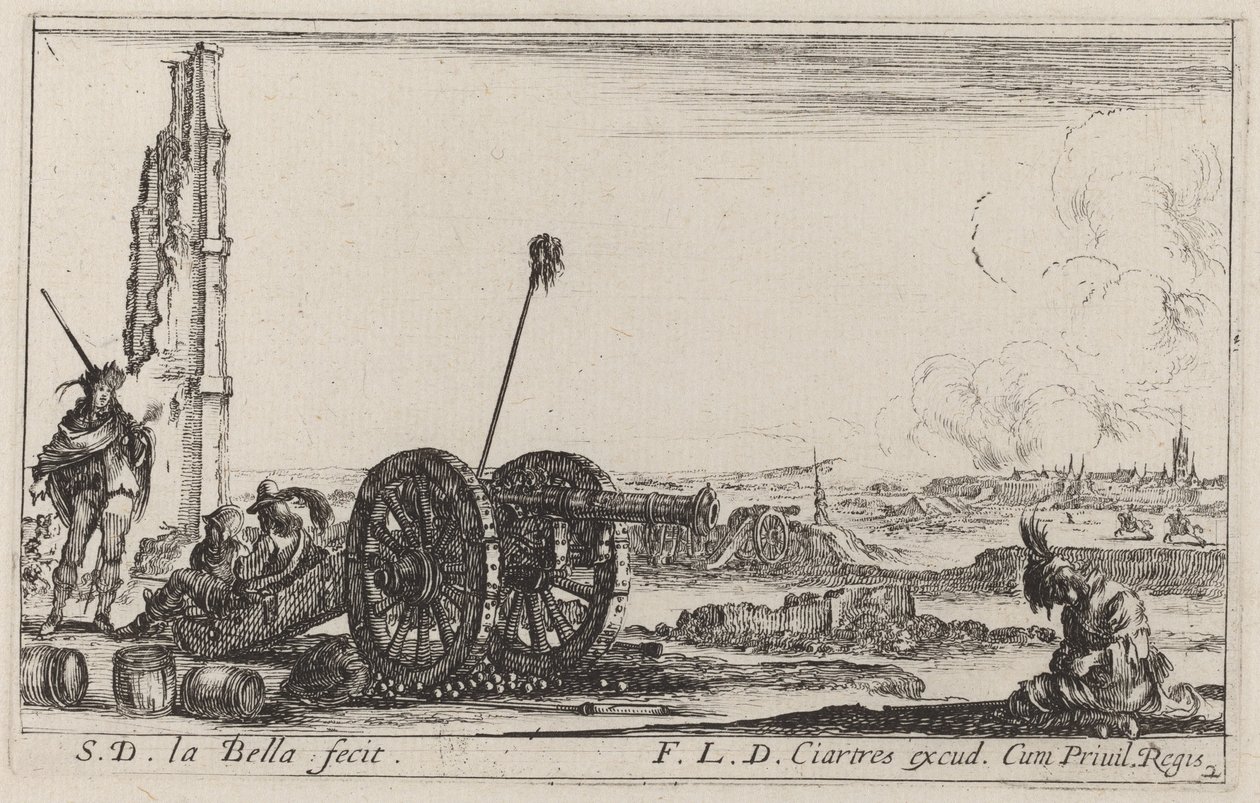 Dělo, c. 1641. od Stefano della Bella