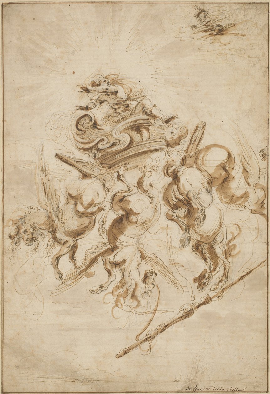 Pád Phaeton, c. 1655. od Stefano della Bella