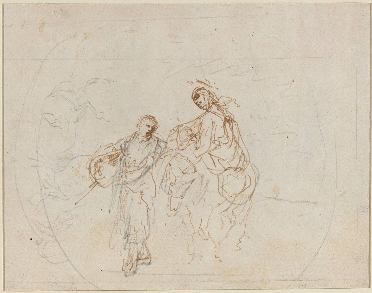 Útěk do Egypta [verso]. od Stefano della Bella