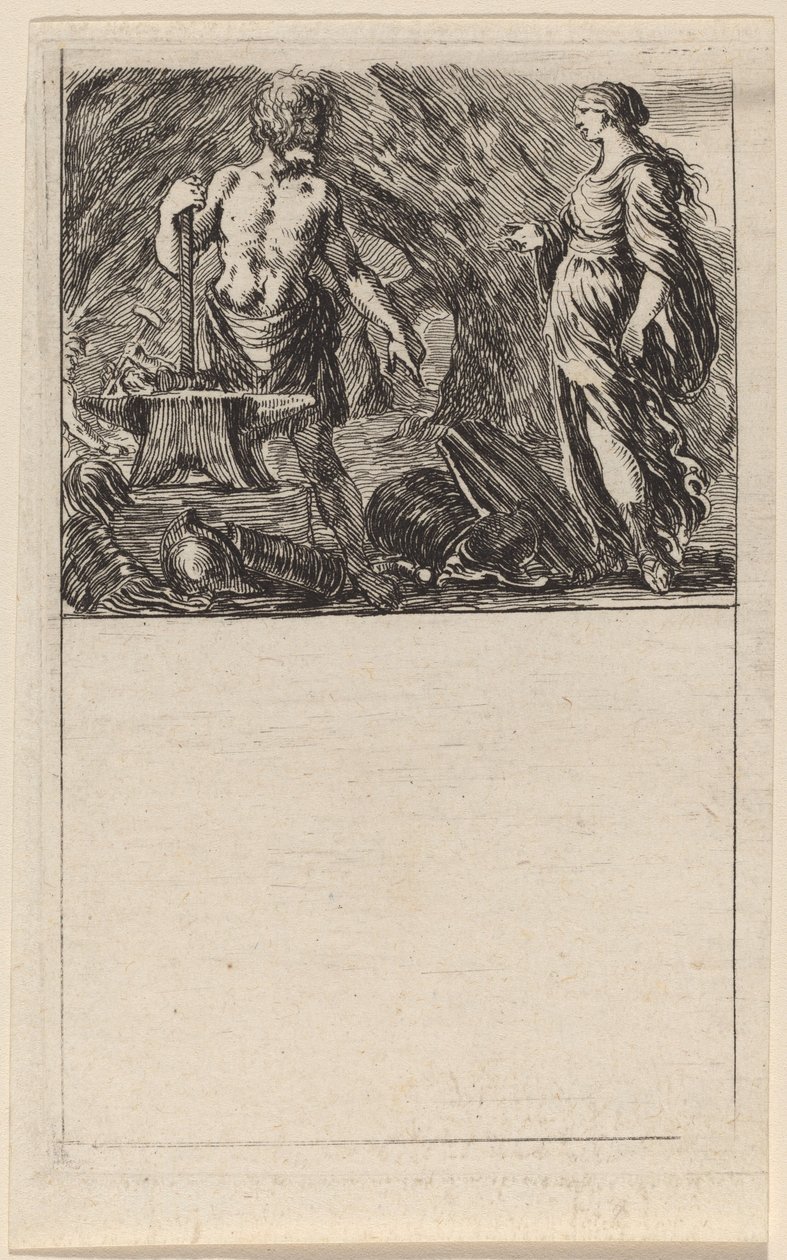Vulcan a Thetis, 1644. od Stefano della Bella