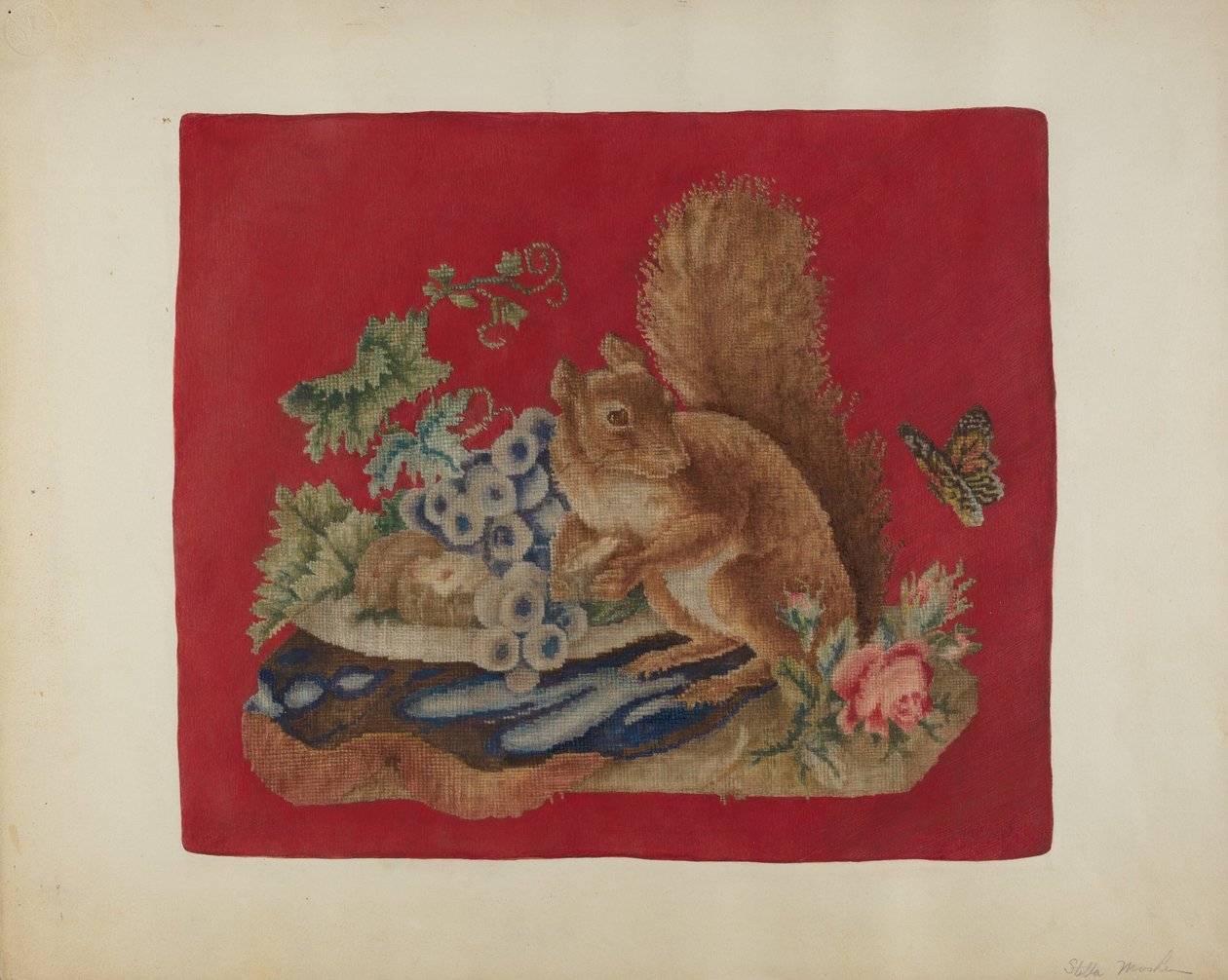 Potah sedáku židle, c. 1942. od Stella Mosher