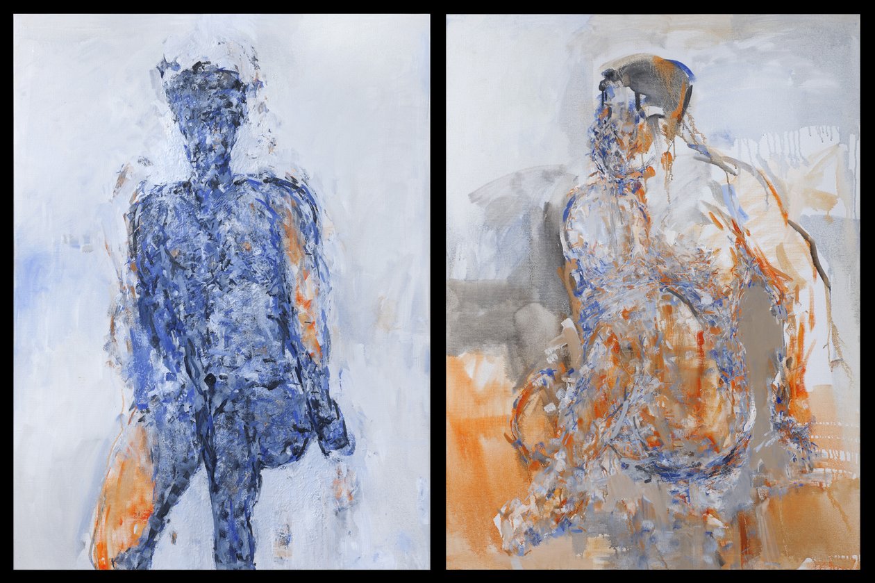 Diptych tančícího Duncana Humea ve věku 38 let, 2011 od Stephen Finer