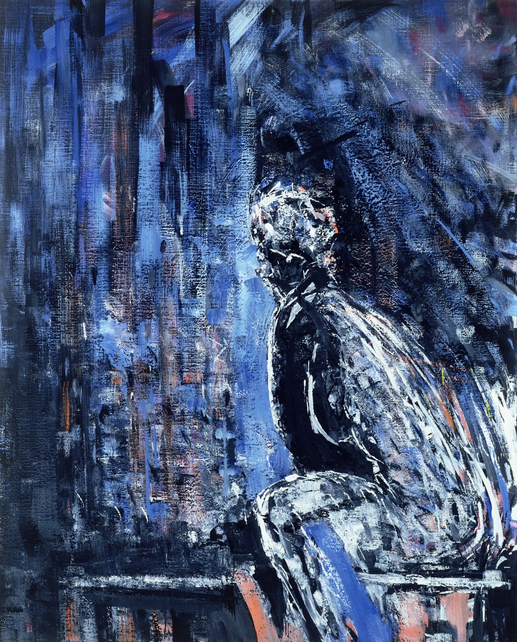 Nahá žena, levý panel diptychu, 1990 (viz 289825) od Stephen Finer