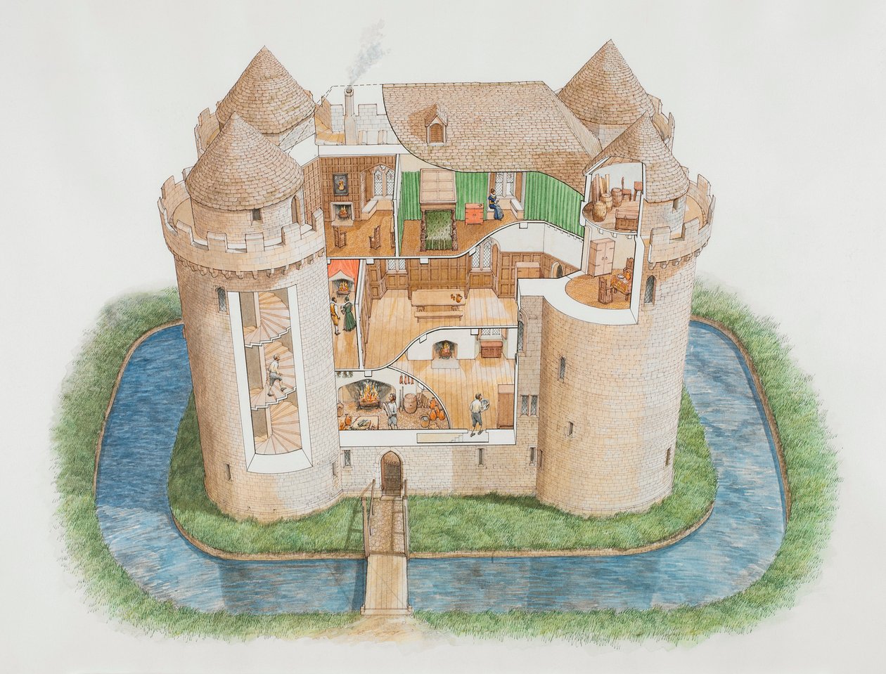 Nunney Castle, Somerset, 2006 od Stephen Conlin