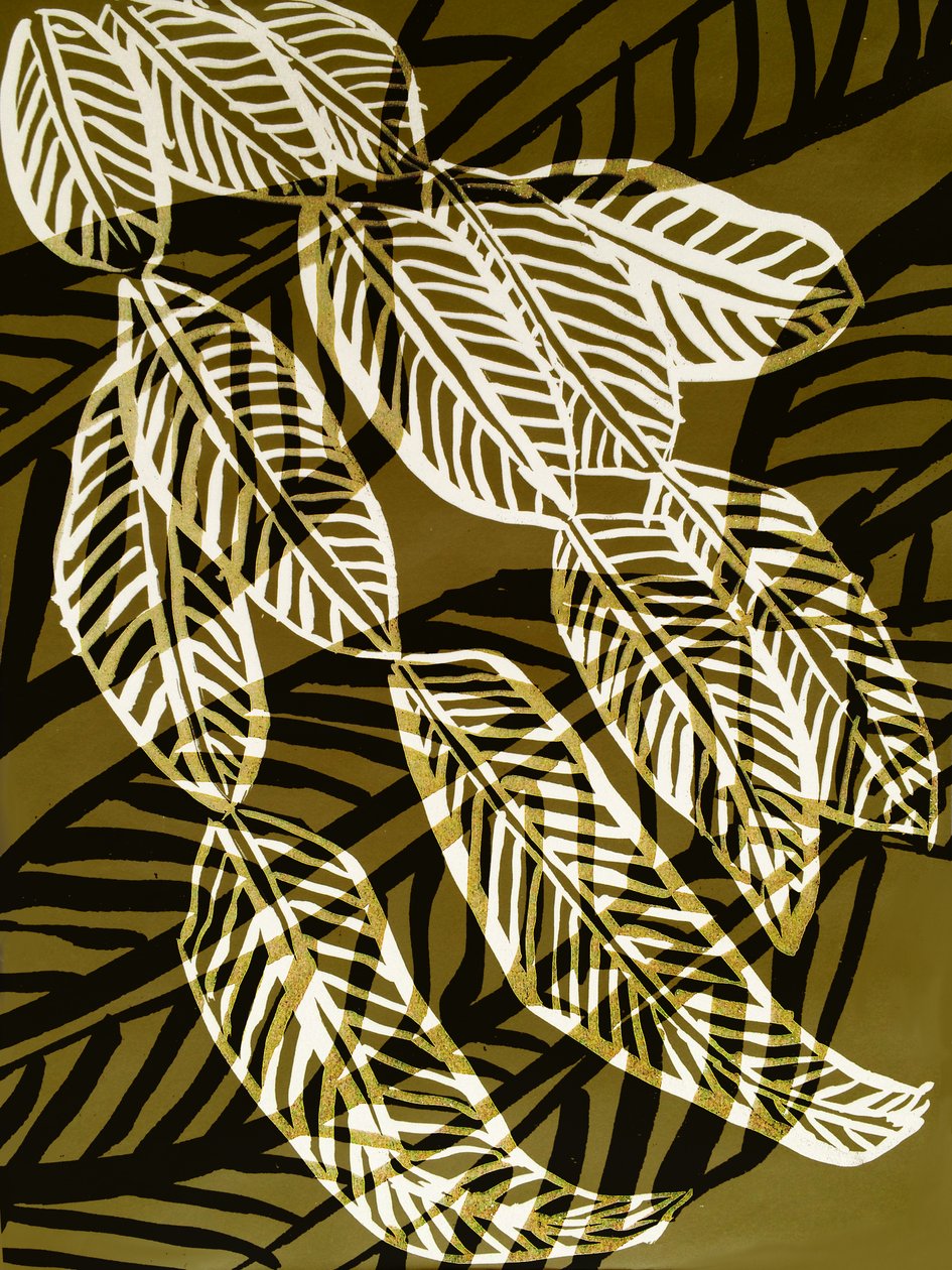 Cascade Leaf I, 2018 (digitální) od Stephen Dow