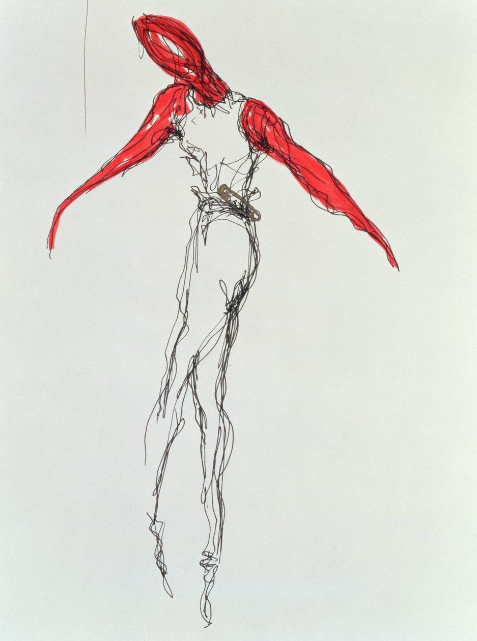 Tanečnice, 1997 (inkoust na papíře) od Stevie Taylor