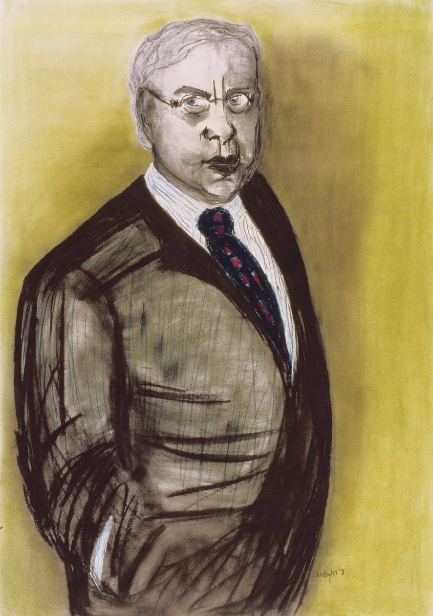 The Lawyer, 1998 (pastel a dřevěné uhlí na papíře) od Stevie Taylor