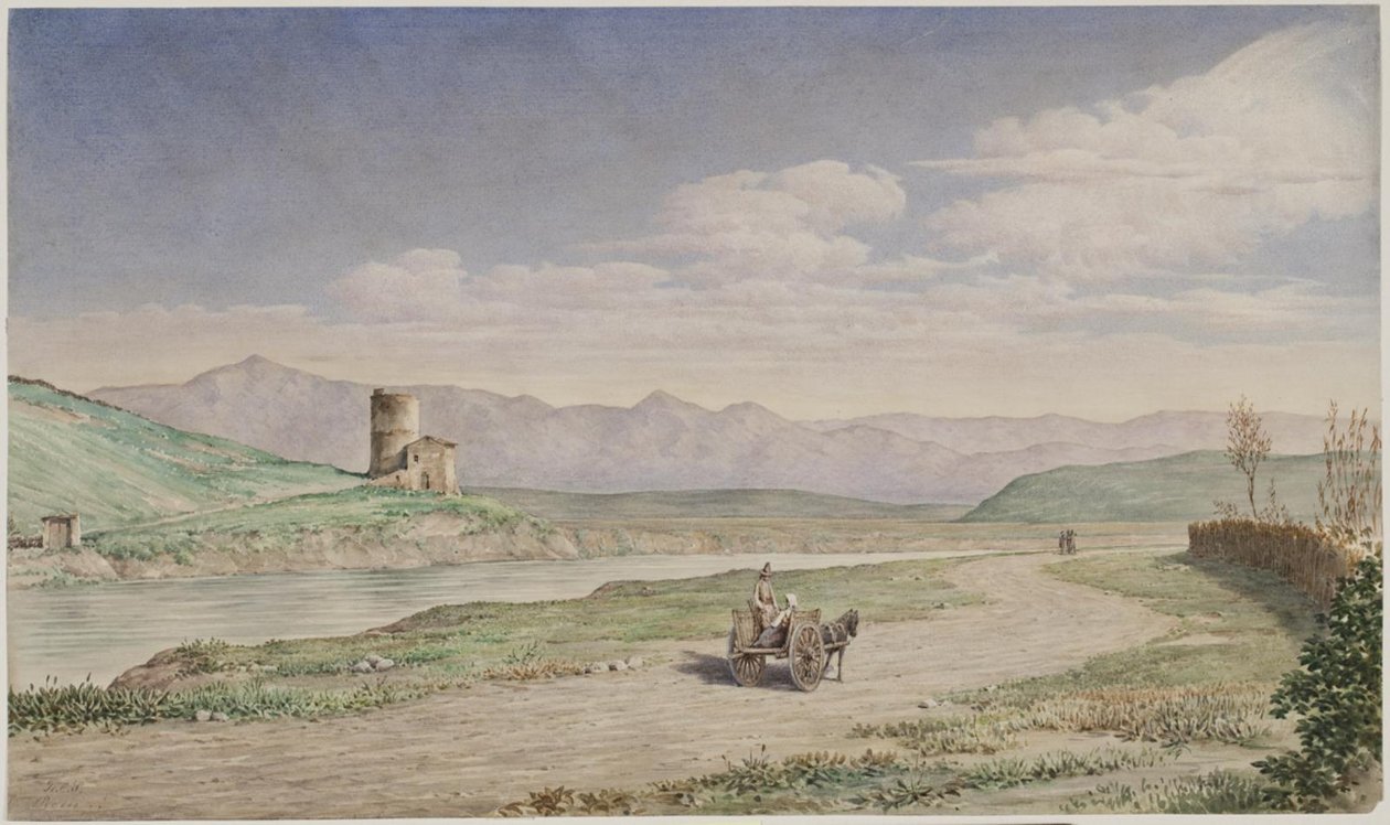 Odjezd v Ponte Molle i Roms Campagne od Stilling, H.C.