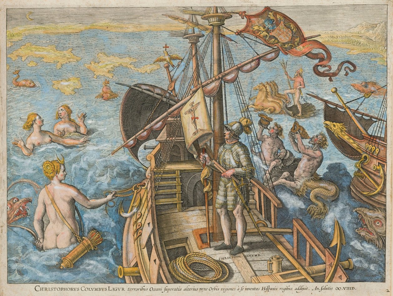 Objev Ligurské Ameriky Kryštofa Kolumba, 1591. od Stradanus