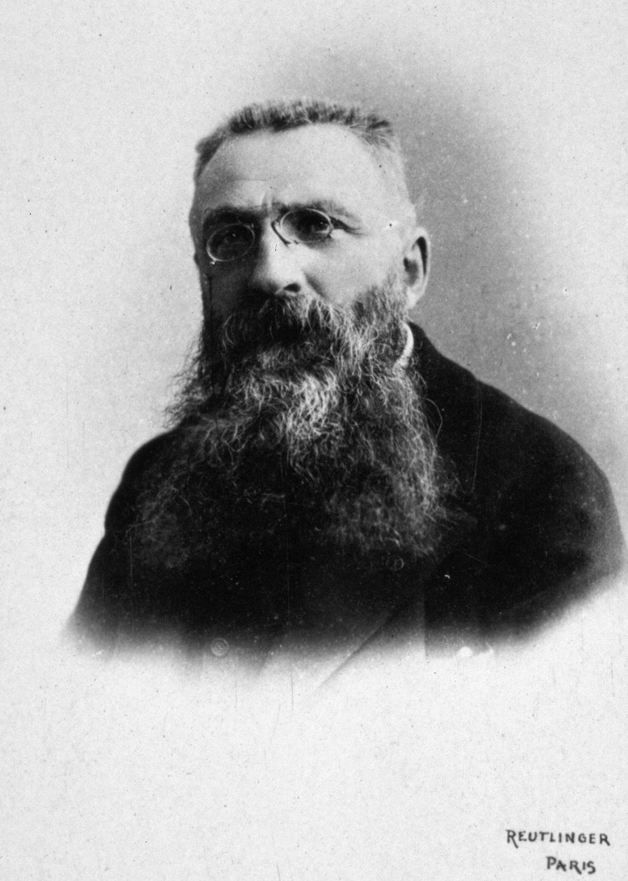 Auguste Rodin, kolem 1885-95 (černobílá fotografie) od Studio Reutlinger