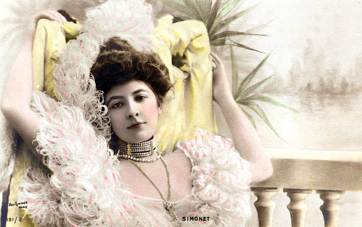 Simonet, komik v Bruselu, pohlednice, kolem roku 1900 od Studio Reutlinger
