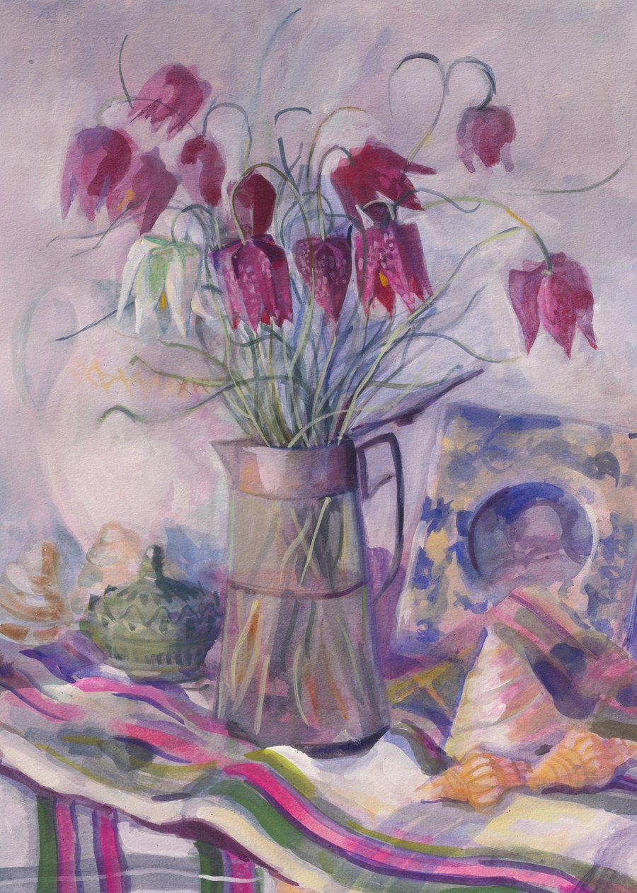Fritillaries, 1996, od Sue Wales