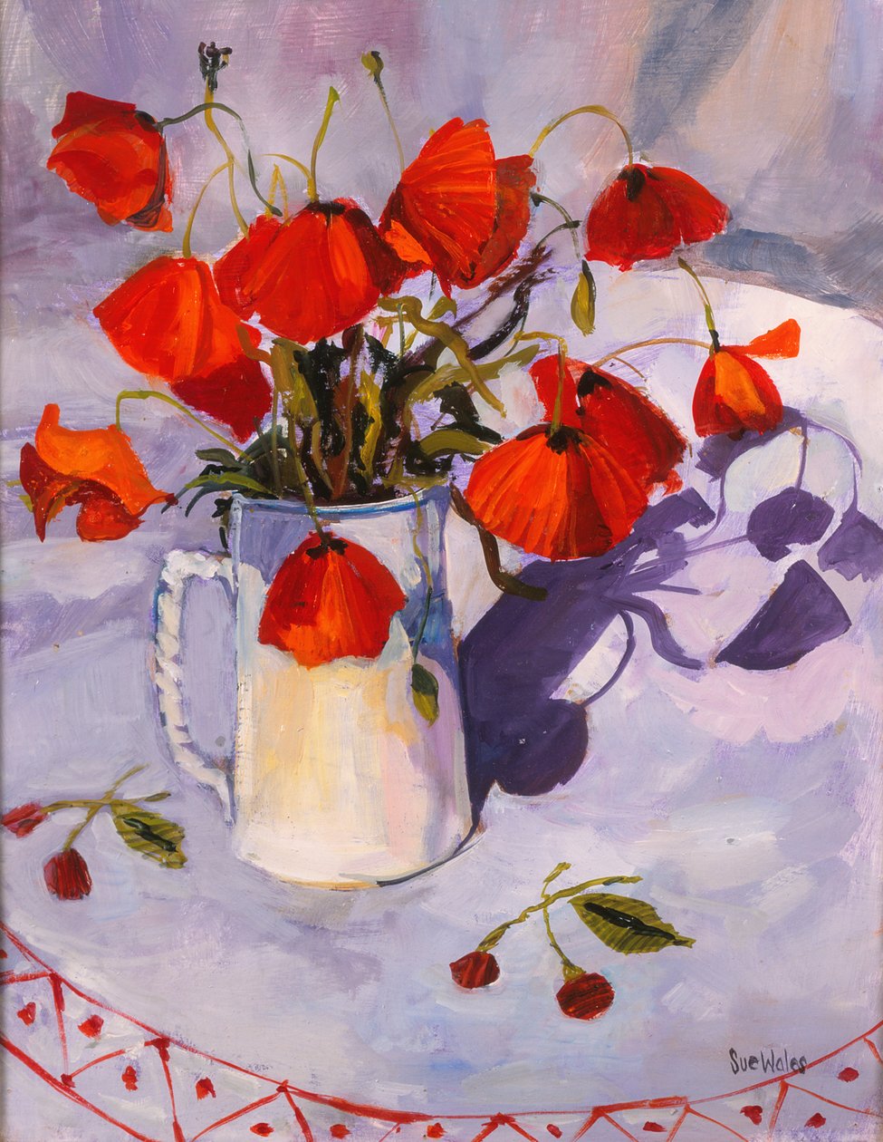 Sluncem zalité máky, 2003, od Sue Wales