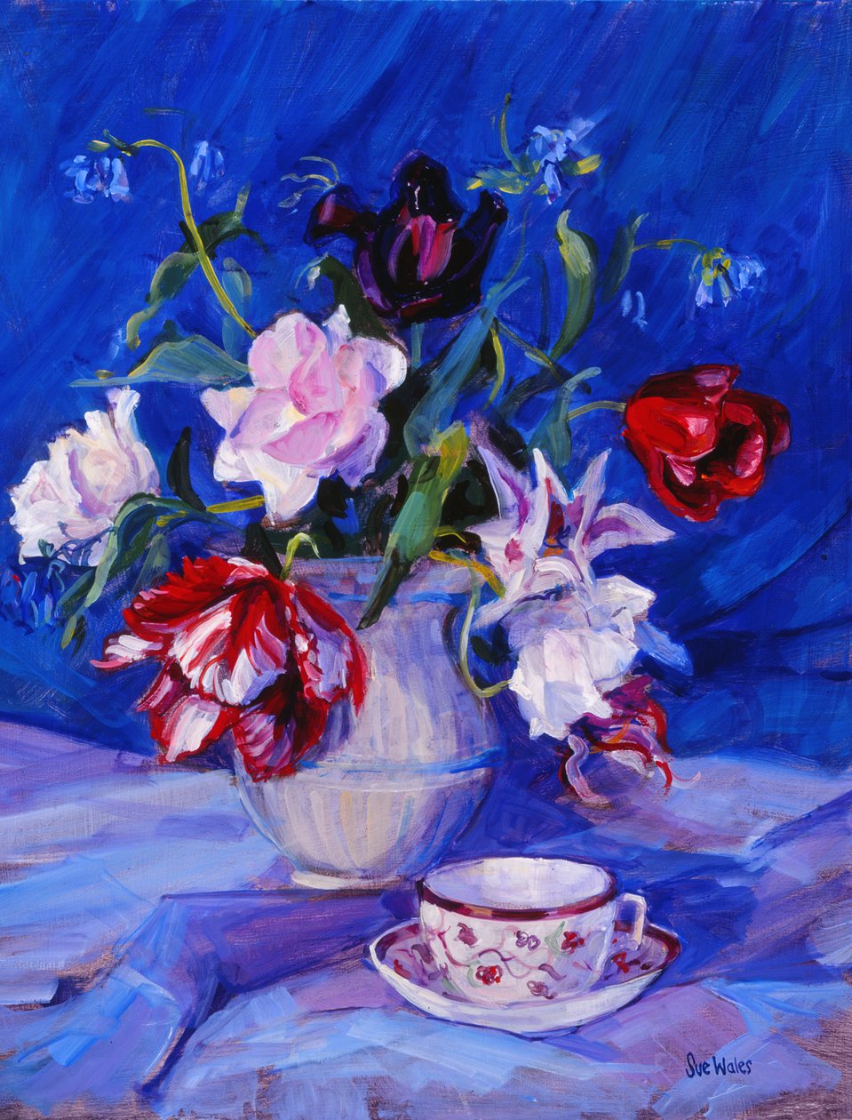 Tulipány z mé zahrady, 1995, od Sue Wales