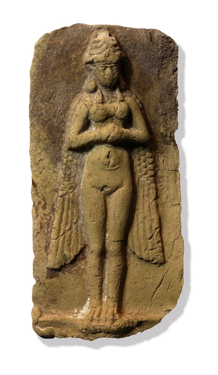 Sumerská bohyně Lama (hlína) od Sumerian