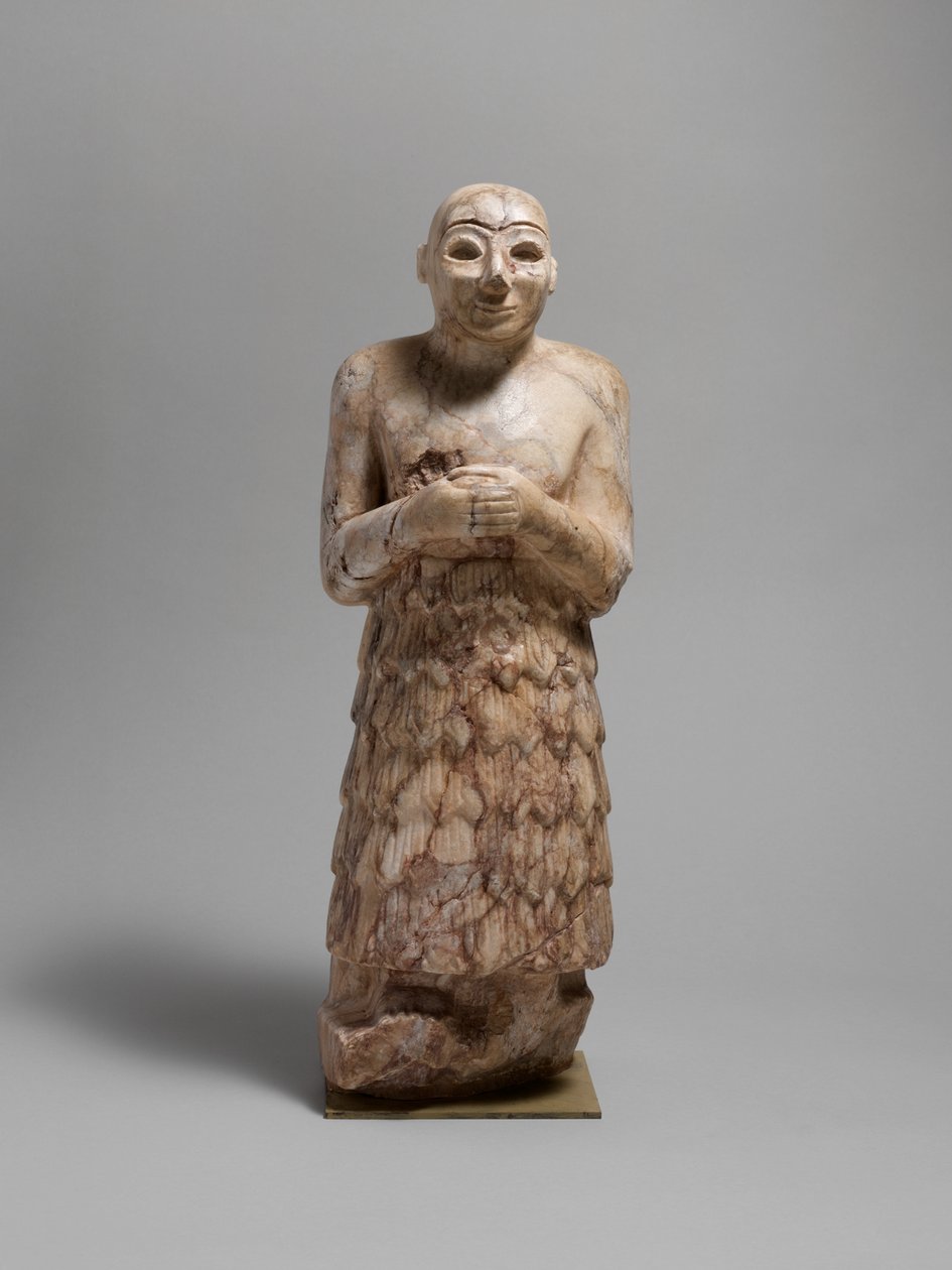 Votivní postava, cca 2600–2350 př. n. l. (kámen) od Sumerian Sumerian