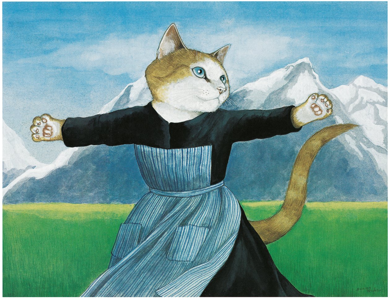 Ilustrace z filmu Kočky (pub. 2006) od Susan Herbert