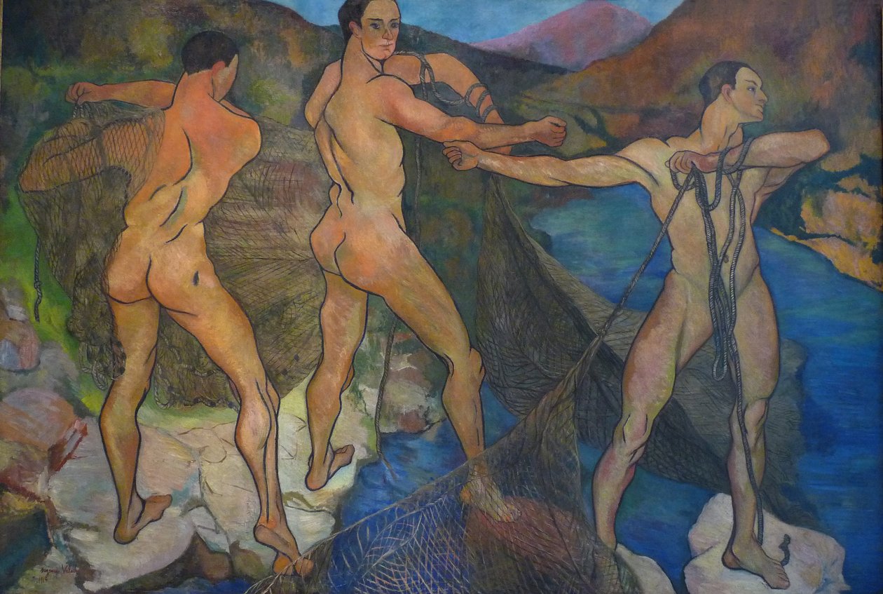 Tahání sítí, 1914 od Marie Clementine (Suzanne) Valadon