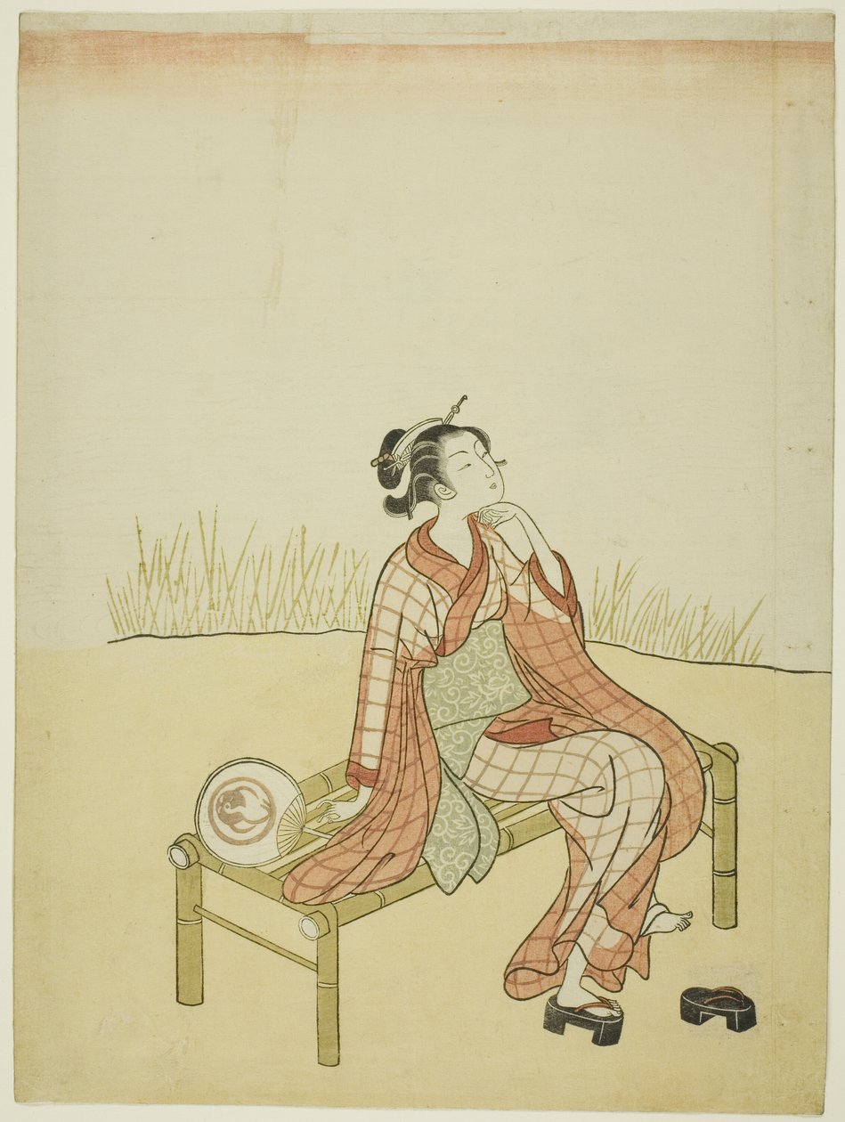 U proudu od Suzuki Harunobu