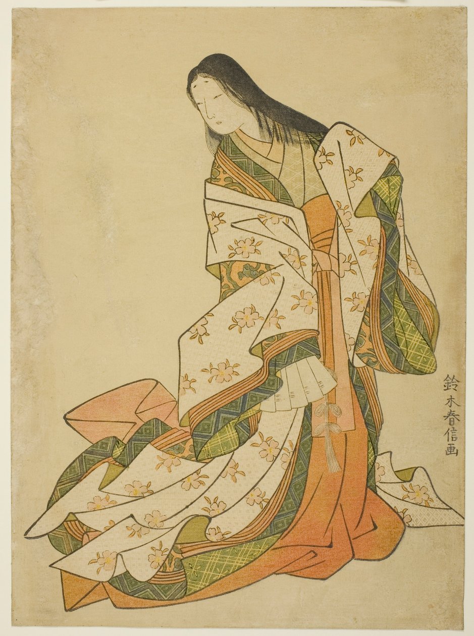 Ono no Komachi od Te Poe Toru od Suzuki Harunobu