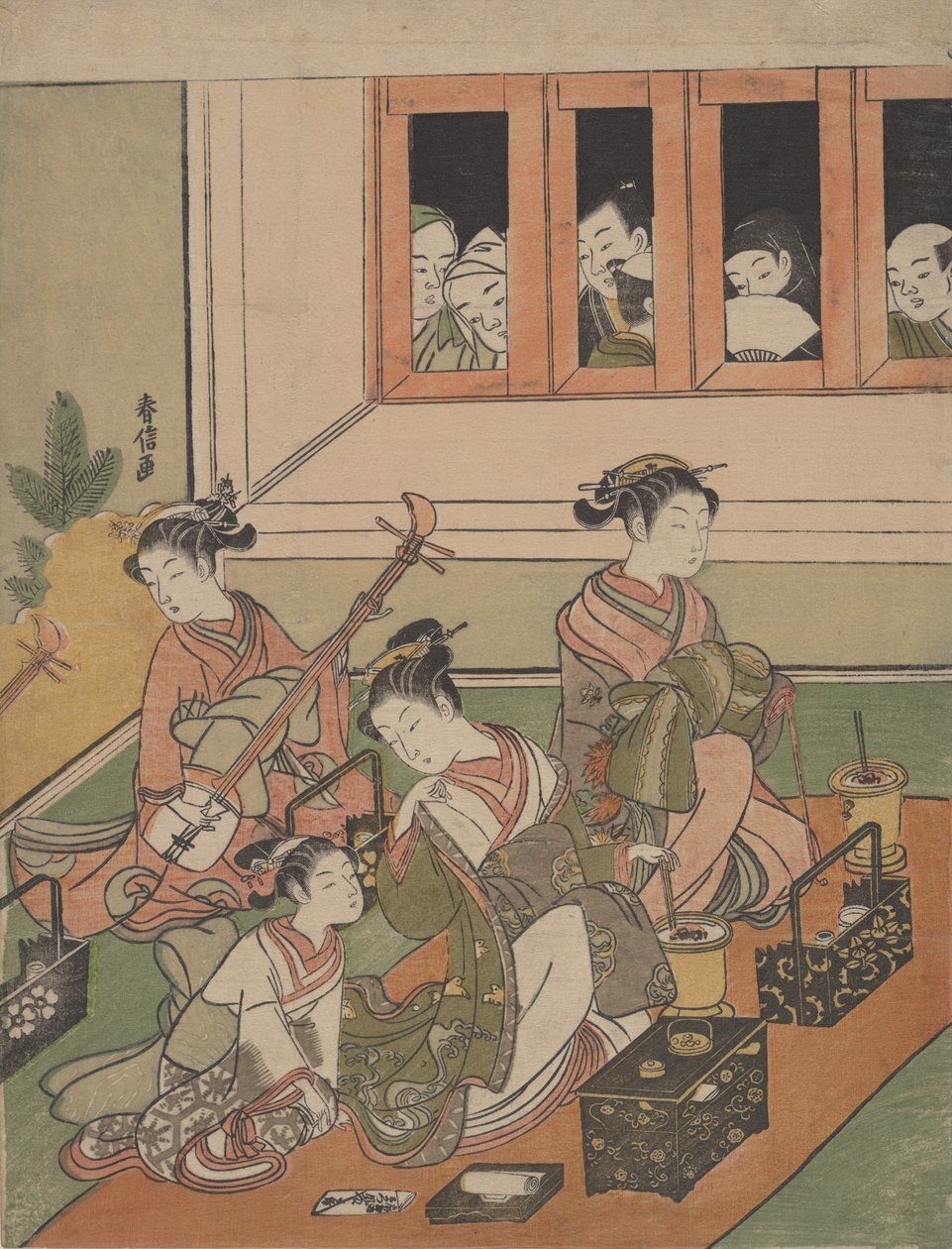 Strážci a sledovaní, 1764-72., 1764-72. od Suzuki Harunobu