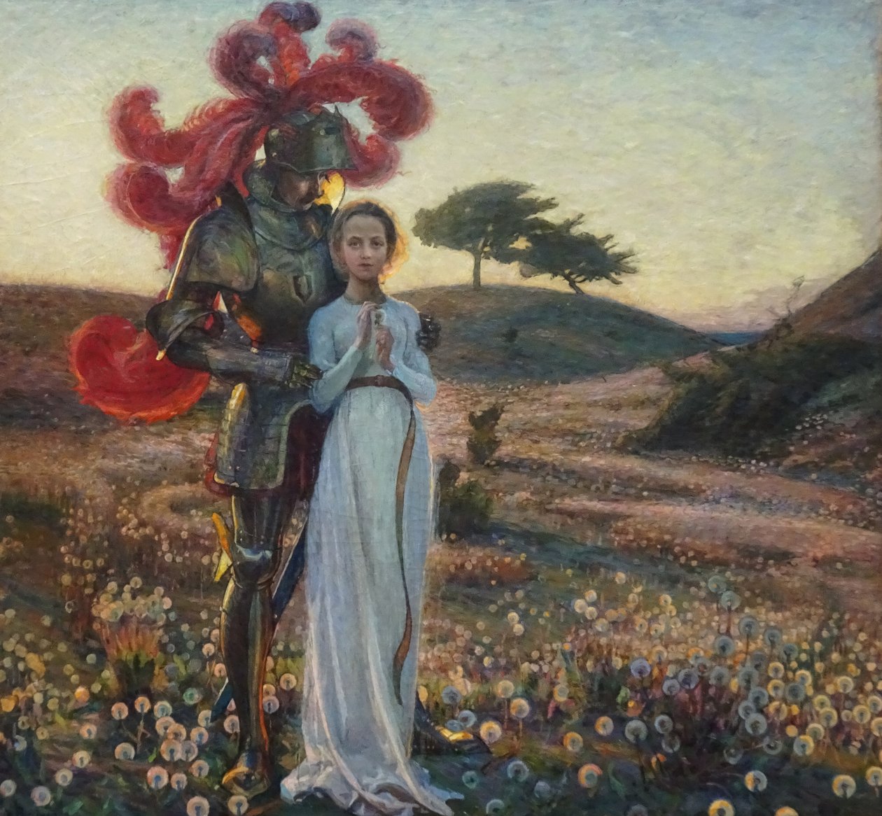 Rytíř a panna od Sven Richard Bergh
