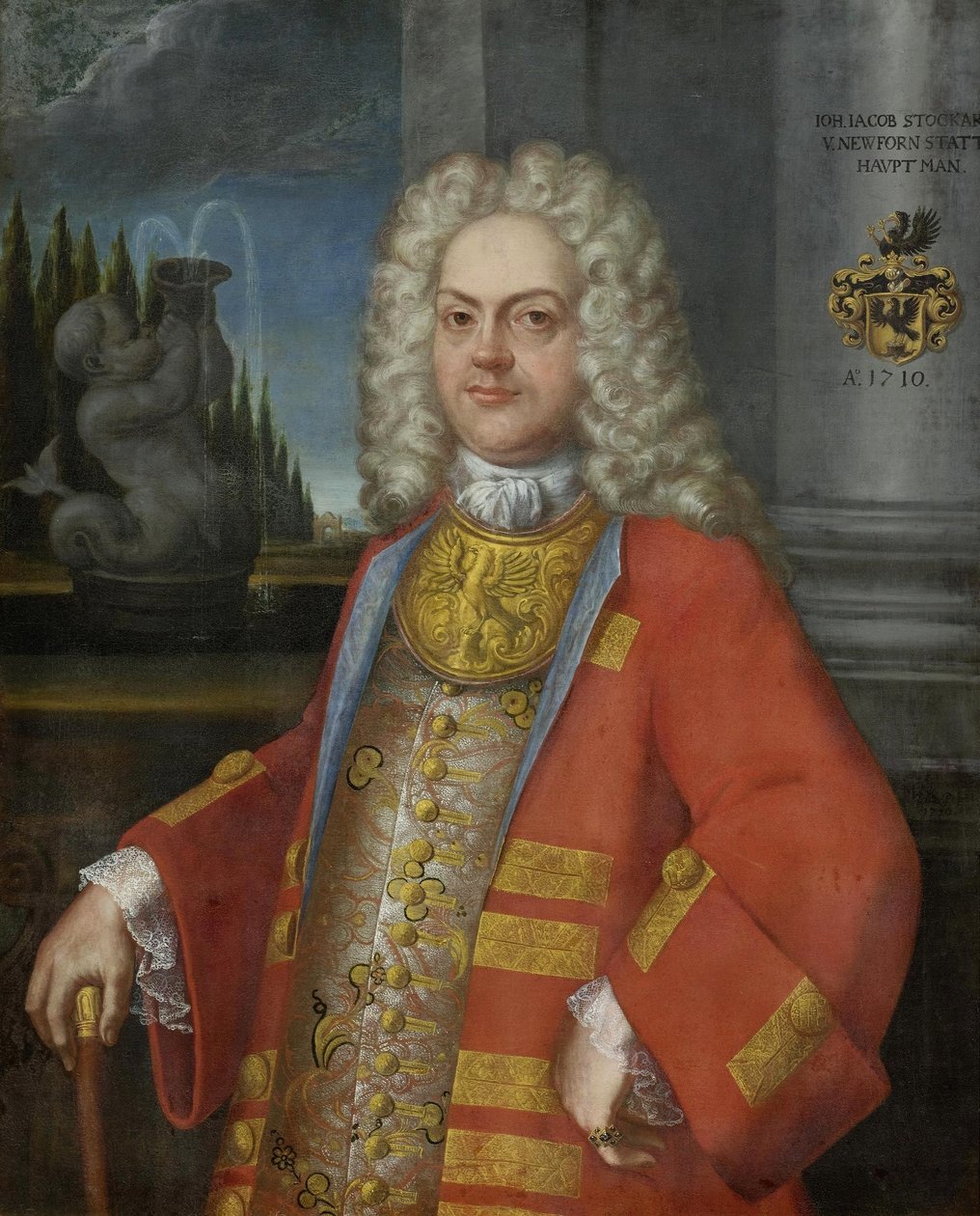 Portrét kapitána Johanna Jacoba Stockara od Swiss School