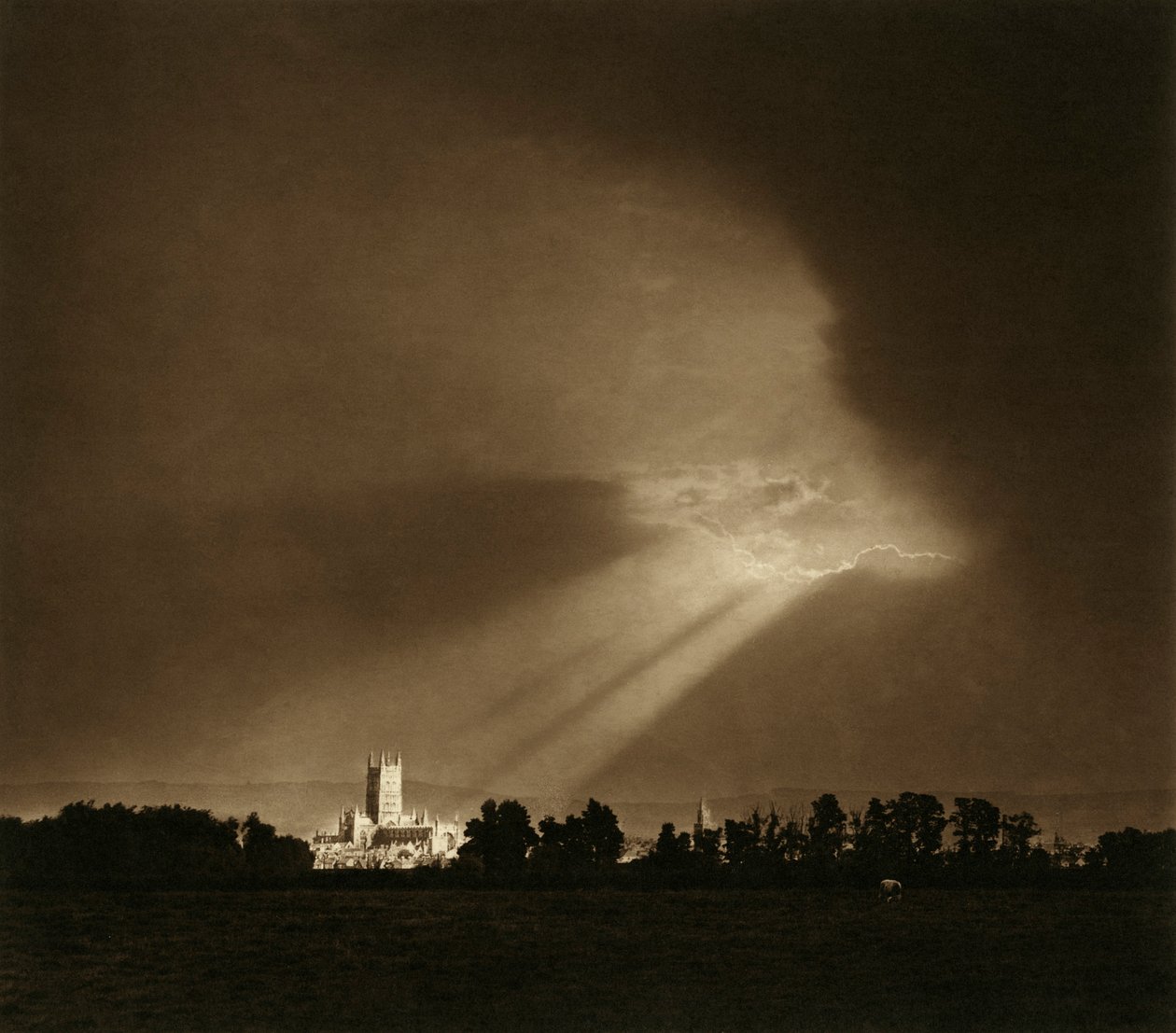 Katedrála Gloucester, Gloucestershire, 1900-1920 od Sydney Alfred Pitcher