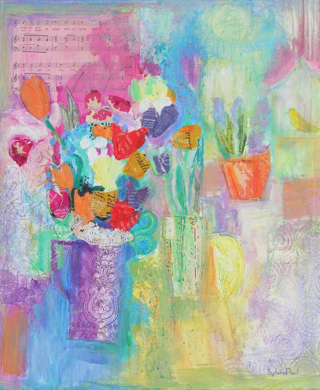 That Springtime Feeling 2014, koláž z akrylového papíru od Sylvia Paul