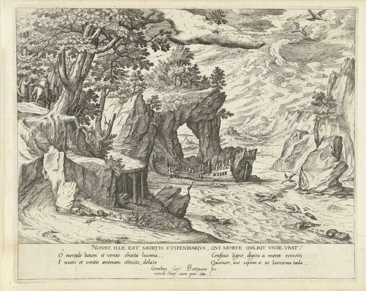 vrak Alegorické krajiny (název série) od Symon Novelanus (attributed to)