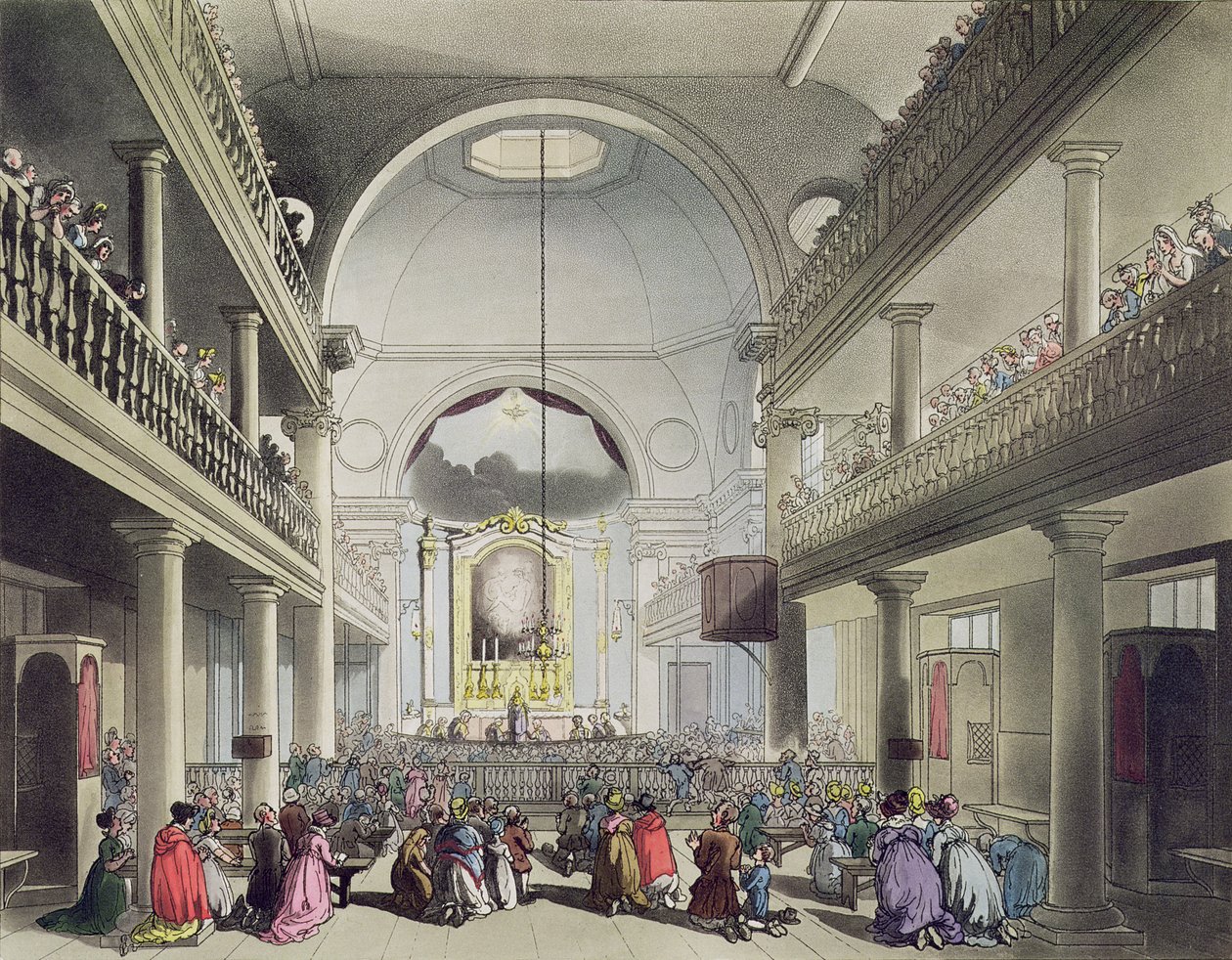 Římskokatolická kaple, Lincolns Inn Fields, z „Ackermann