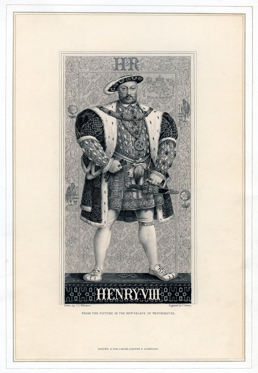 Anglický Jindřich VIII., 1491-1547. od T. Brown