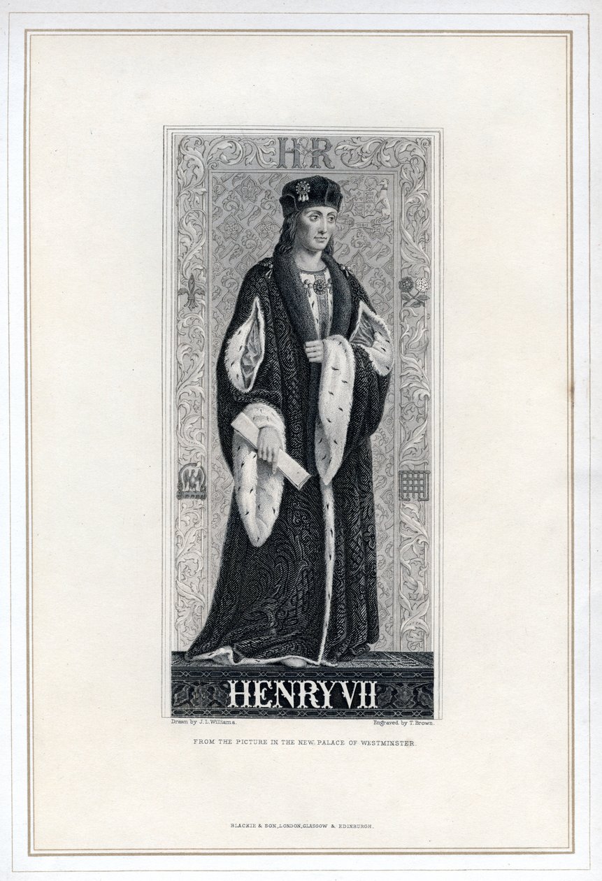 Anglický Jindřich VII., 19. století. od T. Brown