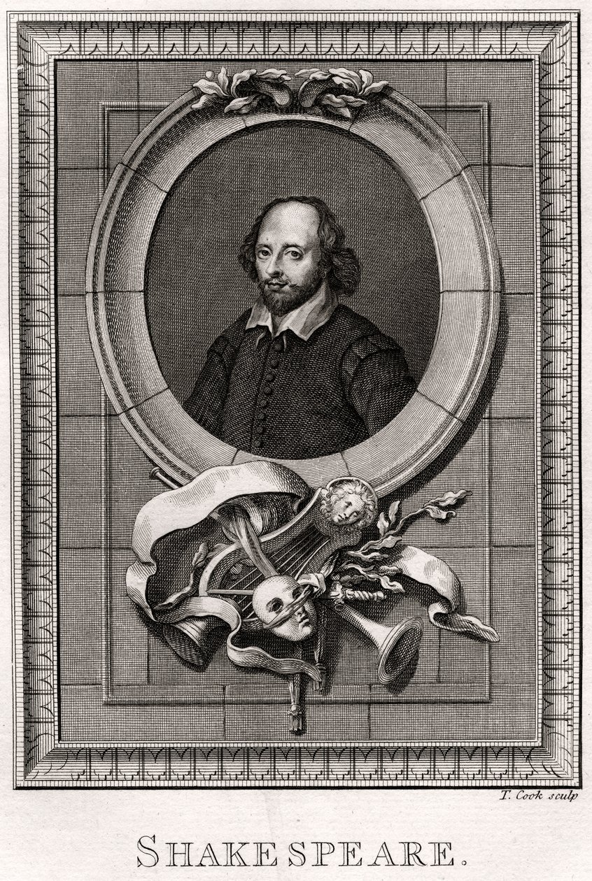 Shakespeare, 1776 od T. Cook