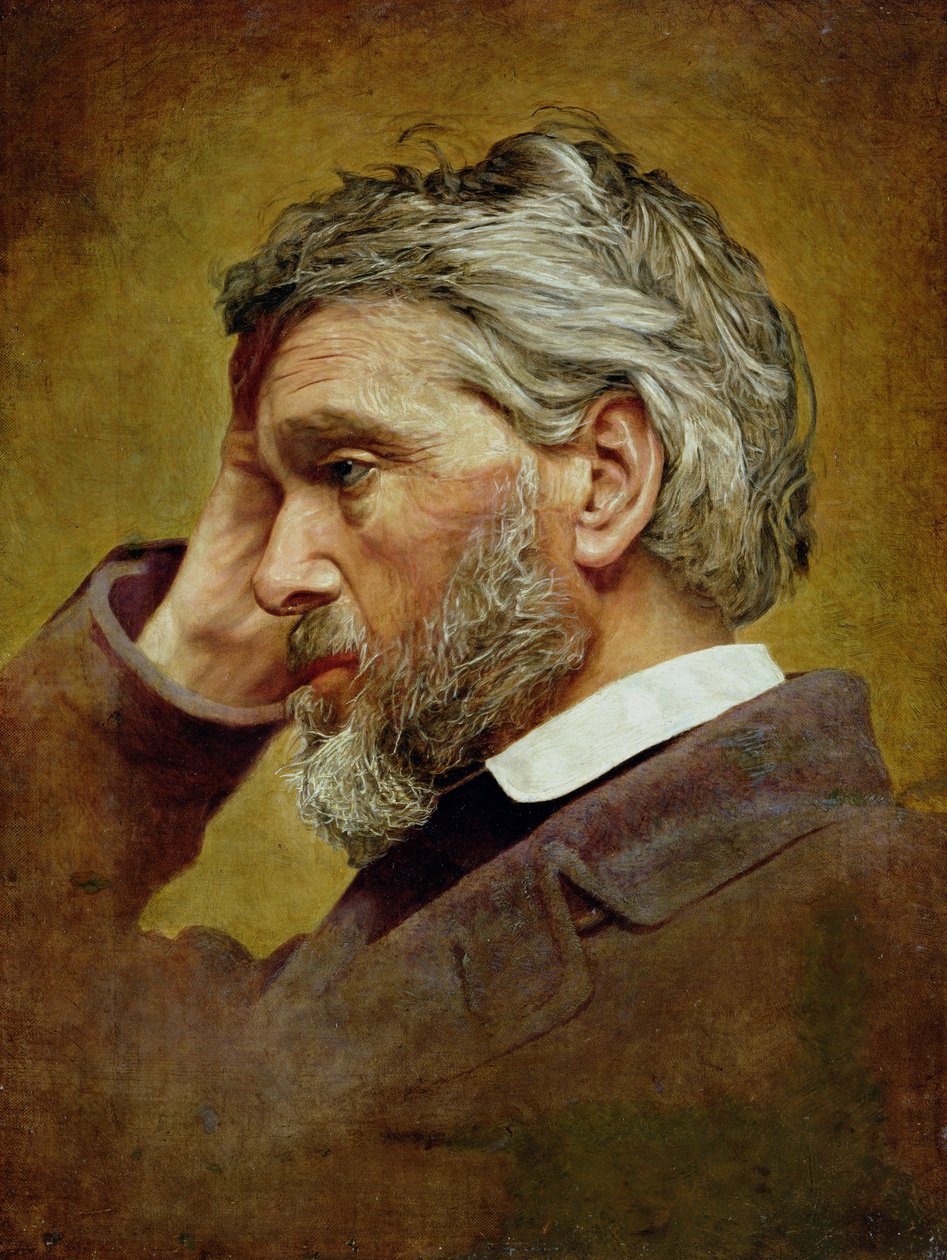 Portrét Thomase Carlyla (1795-1881) 1866 od T. Henderson