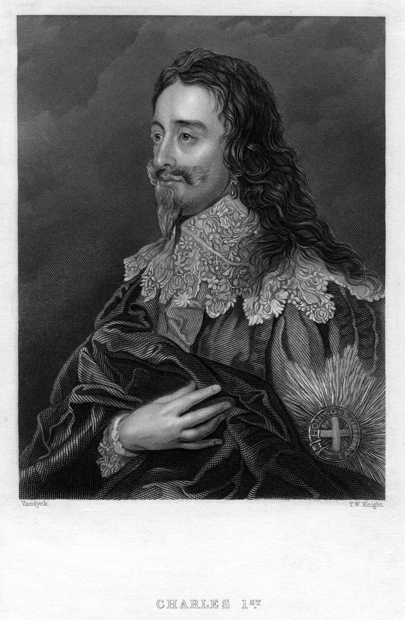 Karel I. Anglický, 19. století. od T. W. Knight
