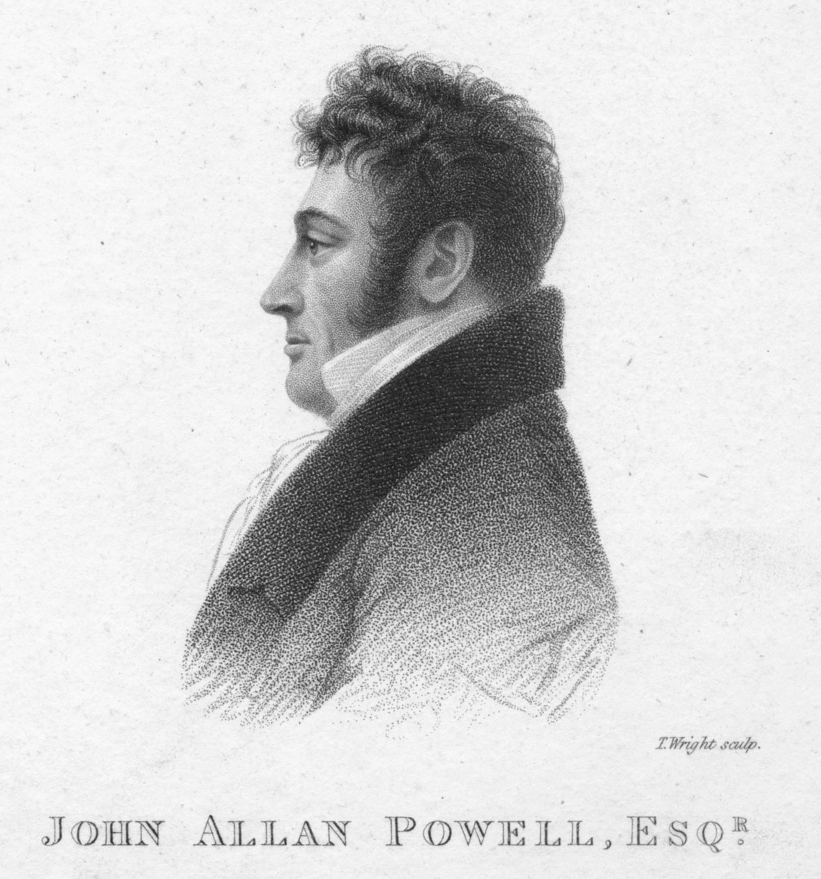 John Allan Powell, Esq., c1820. od T. Wright