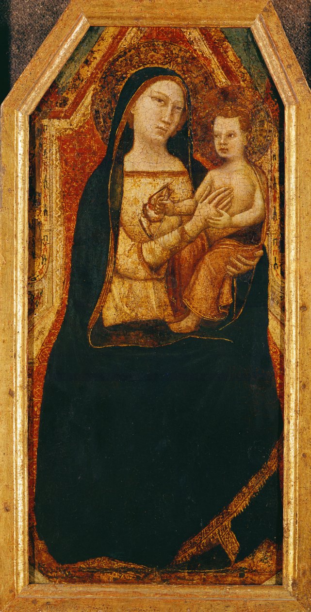 Panna a dítě (tempera na panelu) od Taddeo Gaddi