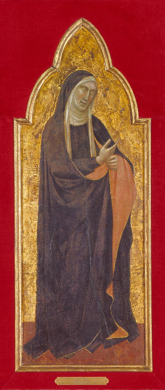 Mourning Virgin (Tempera and Gold on Wood) od Taddeo Gaddi