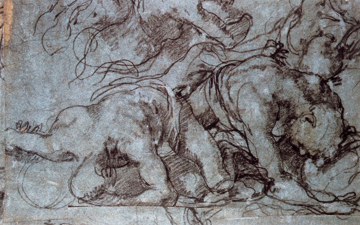 The Fighters, 16. století. od Taddeo Zuccari
