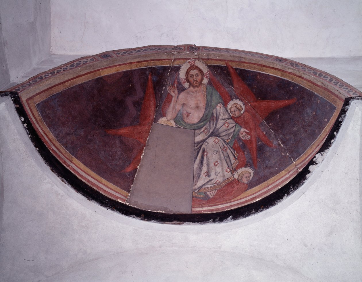 Kristus ve slávě (freska od Taddeo di Bartolo